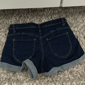 Hot Kiss Dark Blue Jean Shorts